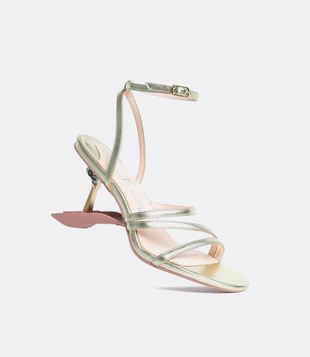 Vine Sandals in Light Gold - 4