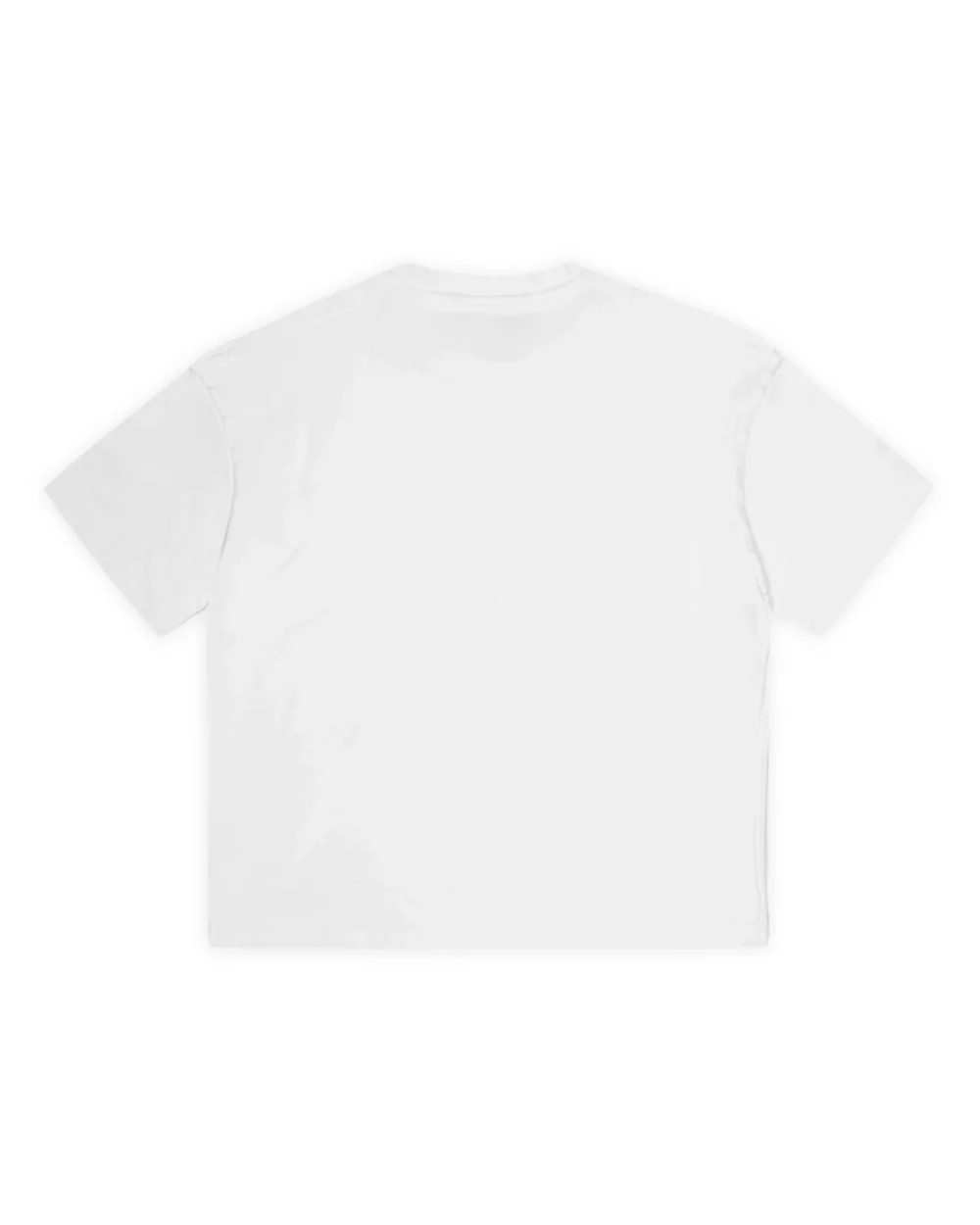 White Mock Neck Boxy T-Shirt - 2
