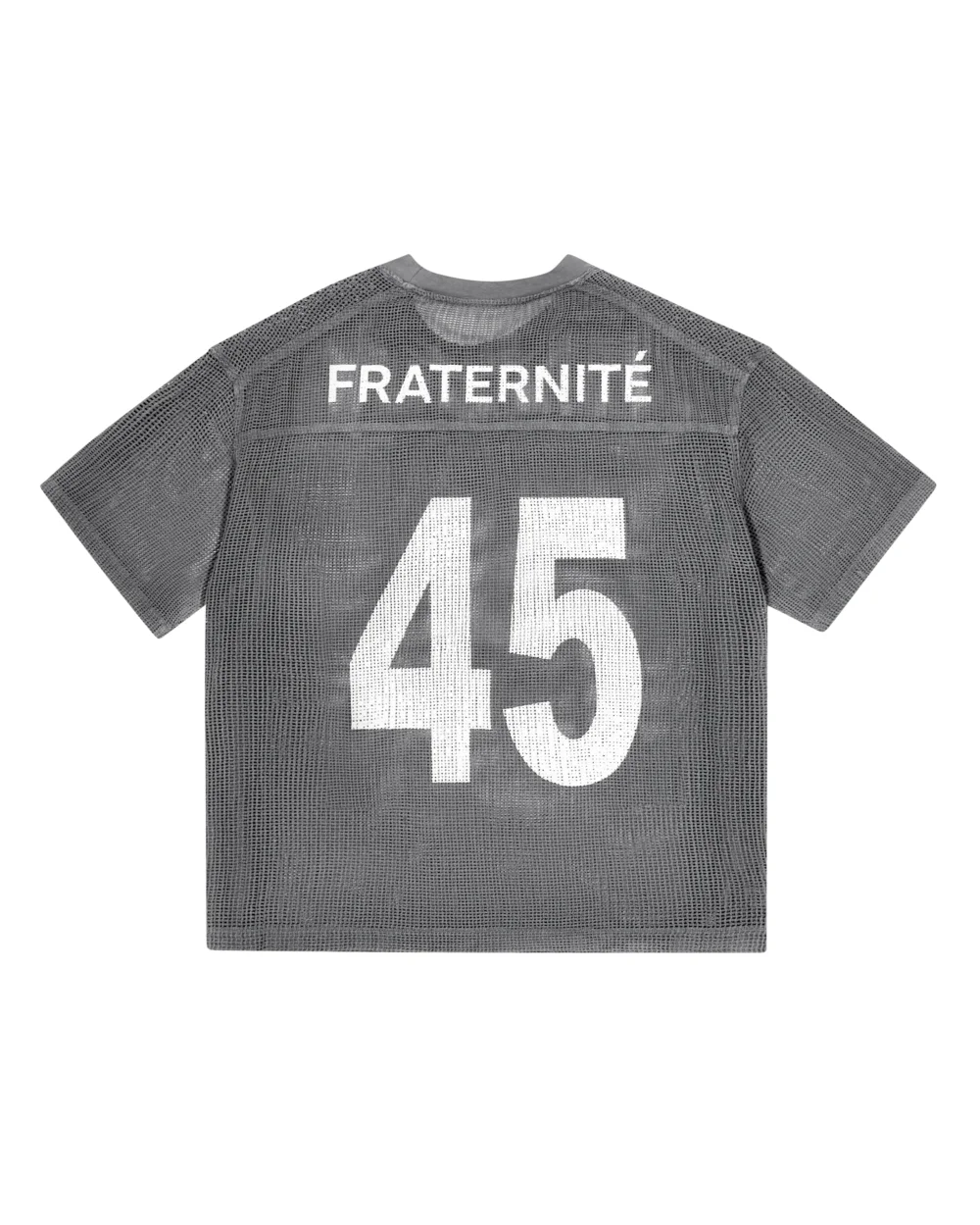 Washed Black Crochet T Shirt