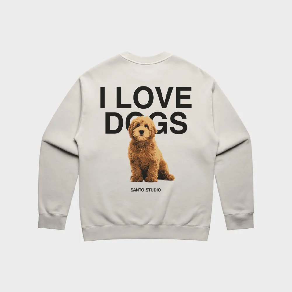 I Love Dogs Crew Sweater - 4