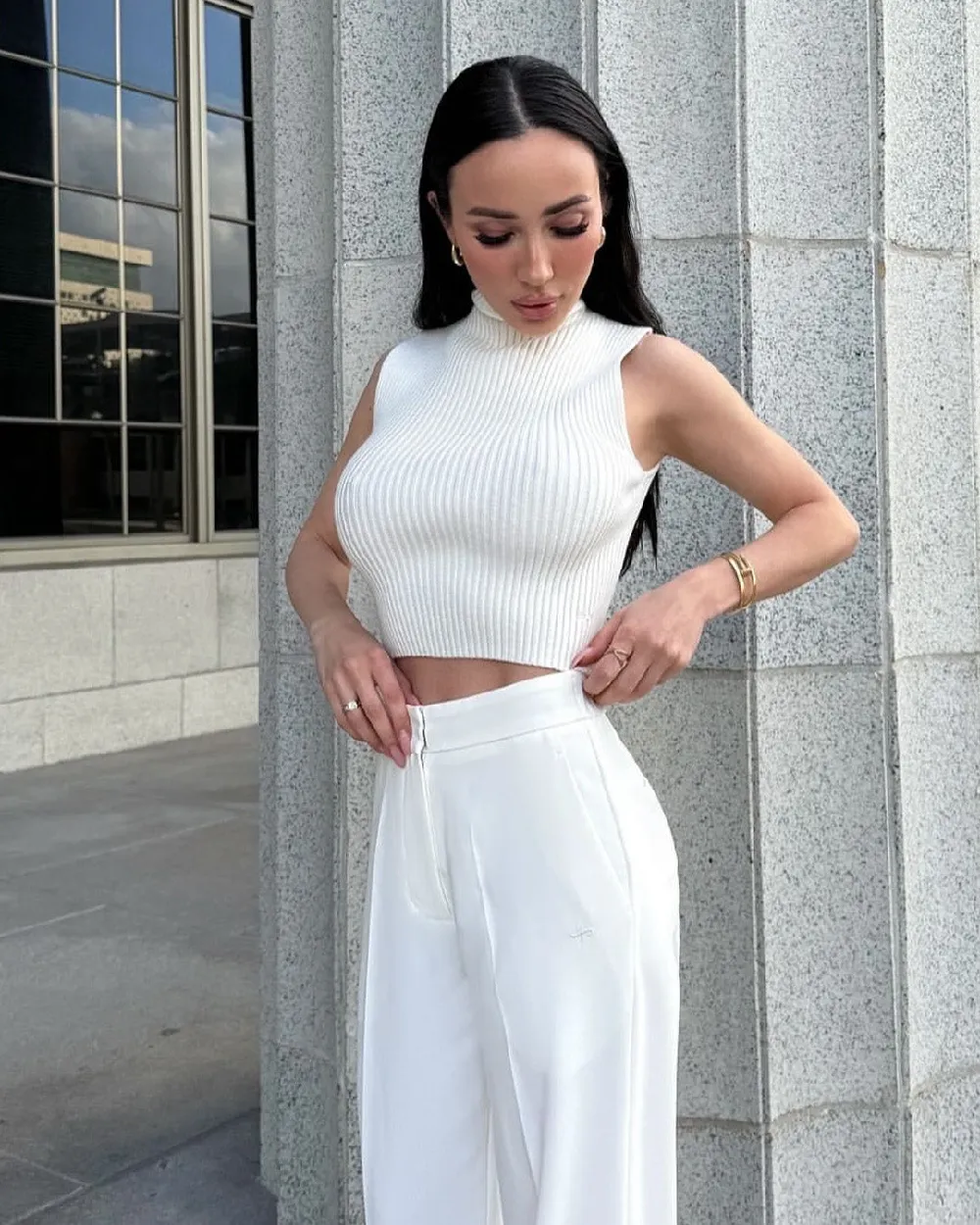 Moda Ribbed Knit Tank