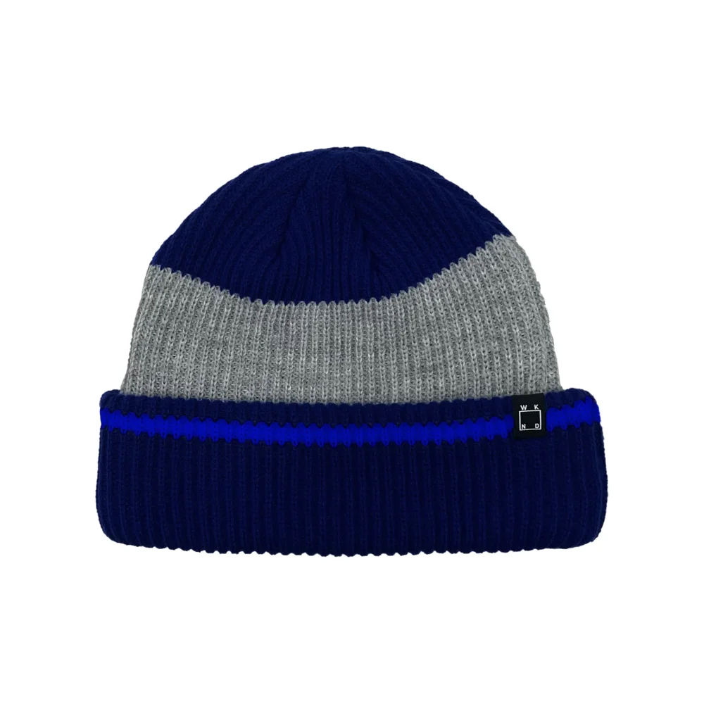 Stripe Beanie - Blue