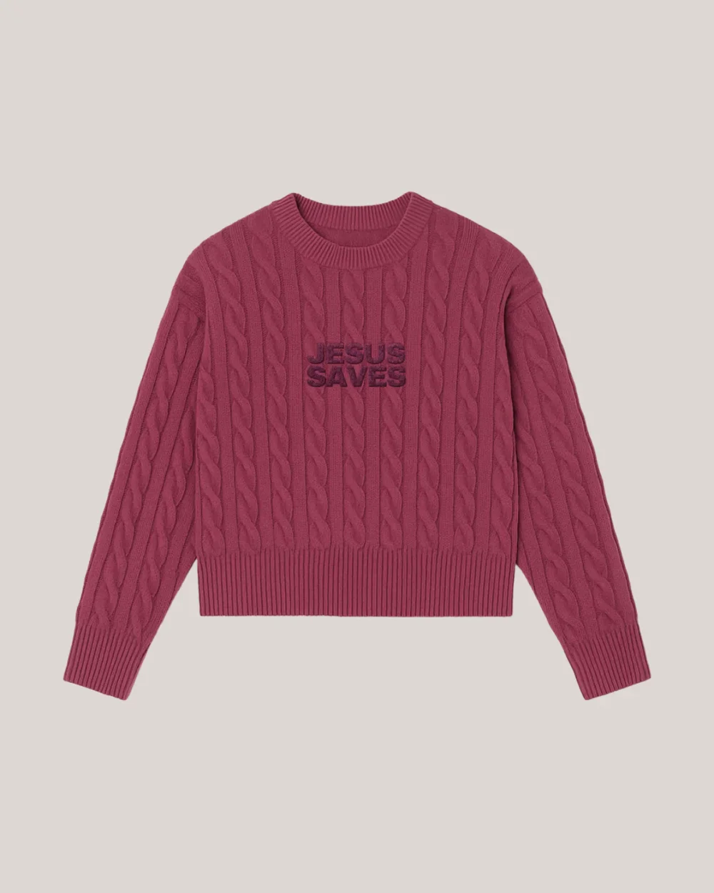 Jesus Saves - Knit Sweater