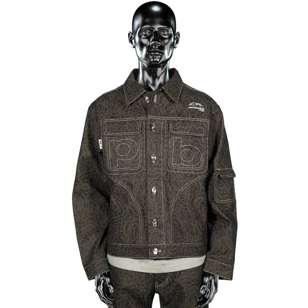 DigiCamo℗ Raw Denim Jacket - Dark Blue