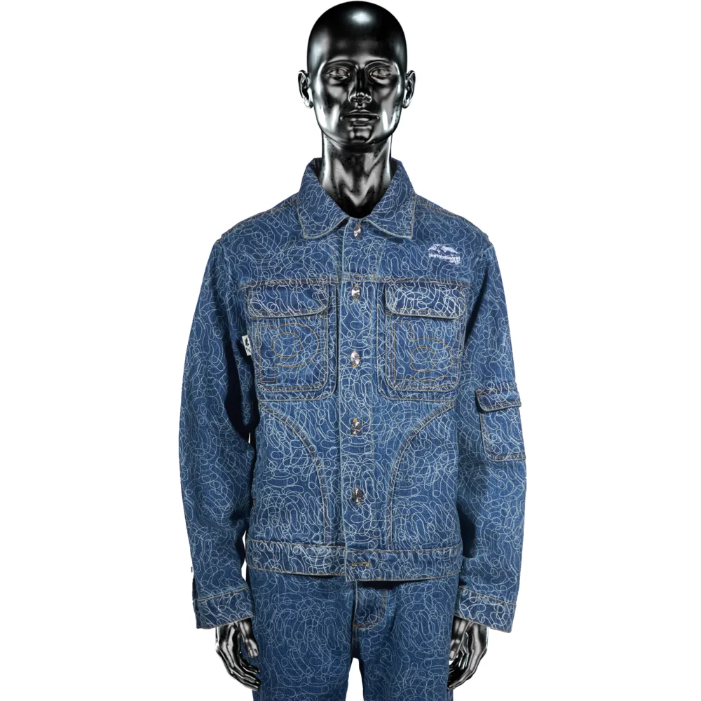DigiCamo℗ Vintage Wash Denim Jacket - Light Blue