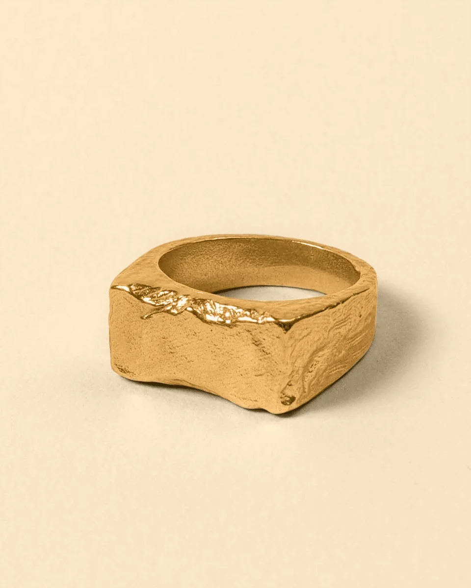 BRUTE SIGNET RING [GOLD]