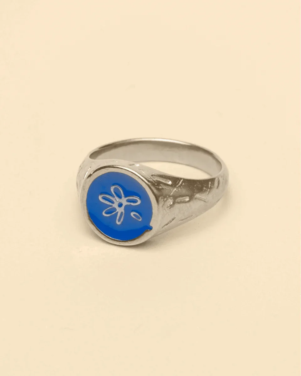 LOST PETAL RING - BLUE