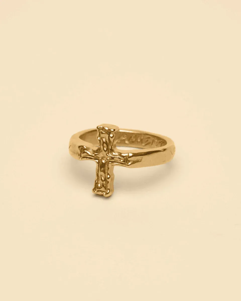 CROSS RING [GOLD]