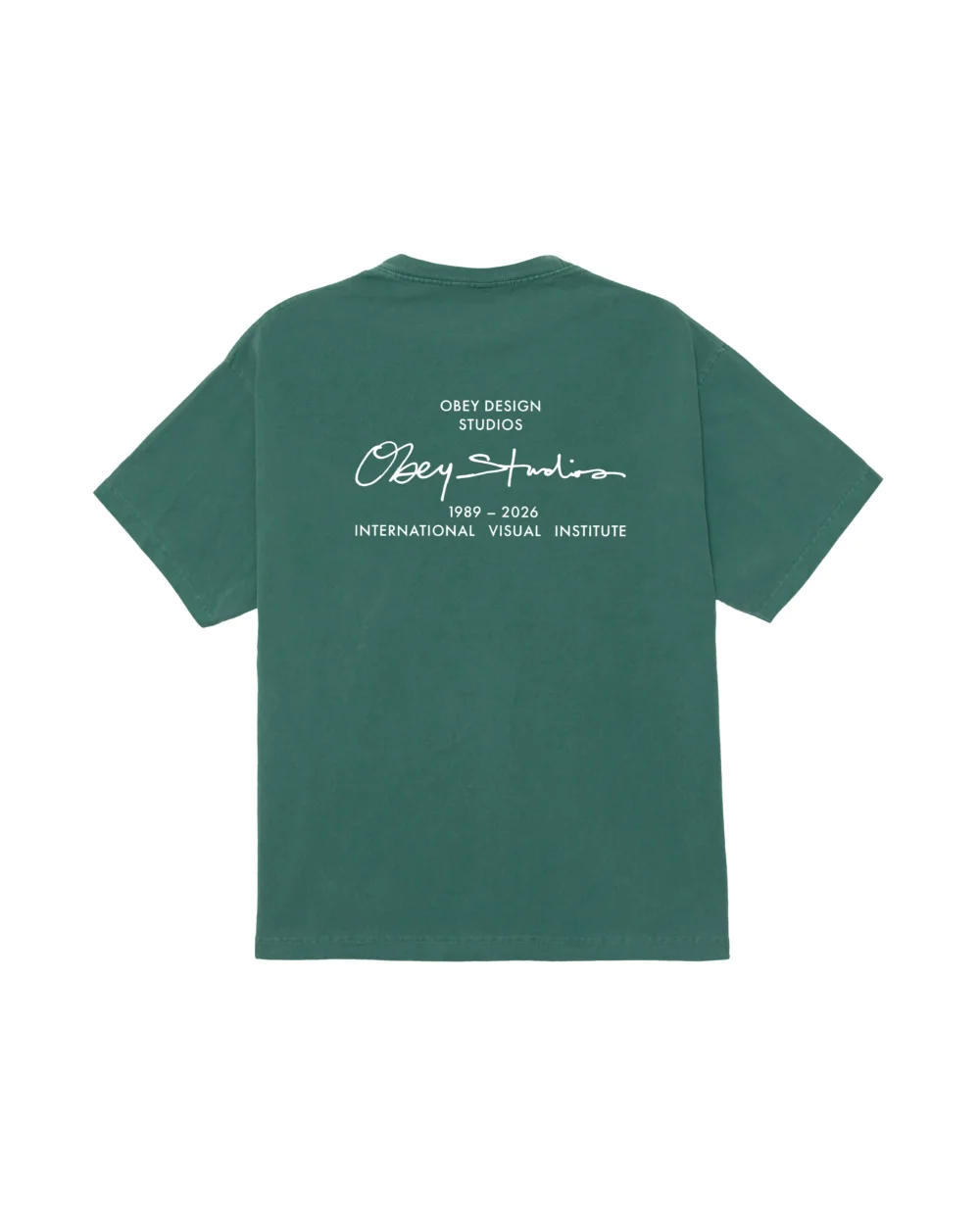 OBEY Institute Heavyweight T-Shirt - Pigment Rainforest