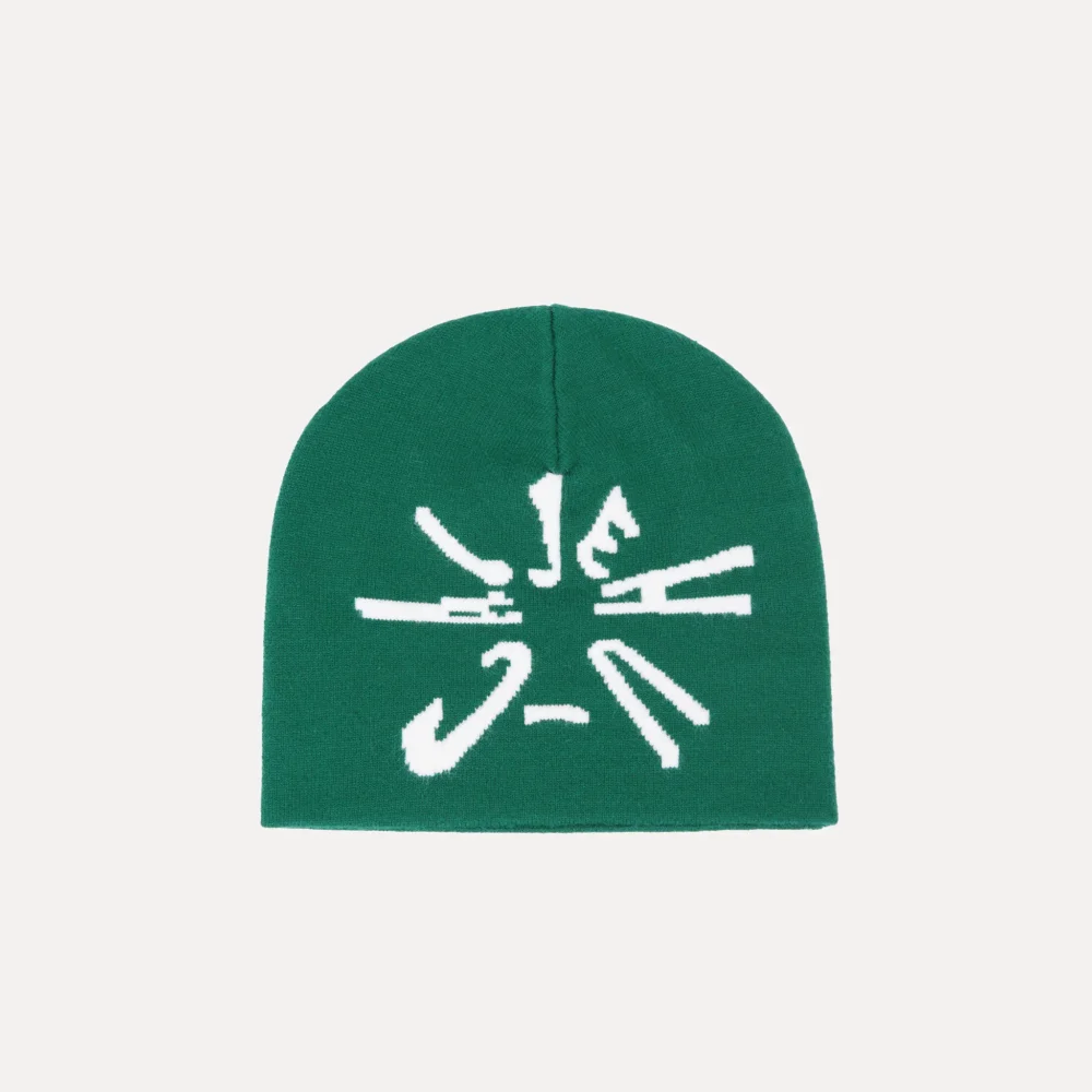 Bottle Green Clockwork Weave Beanie