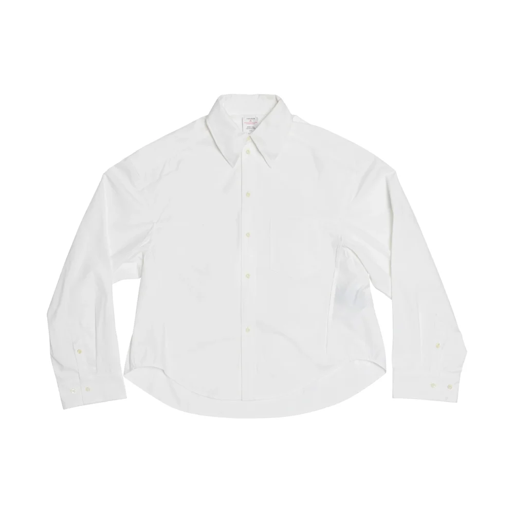 Button-Down Collar White Shirt