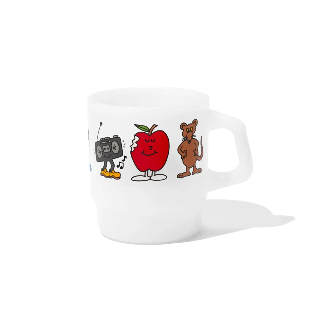 Homies Of New York Milk Glass Mug