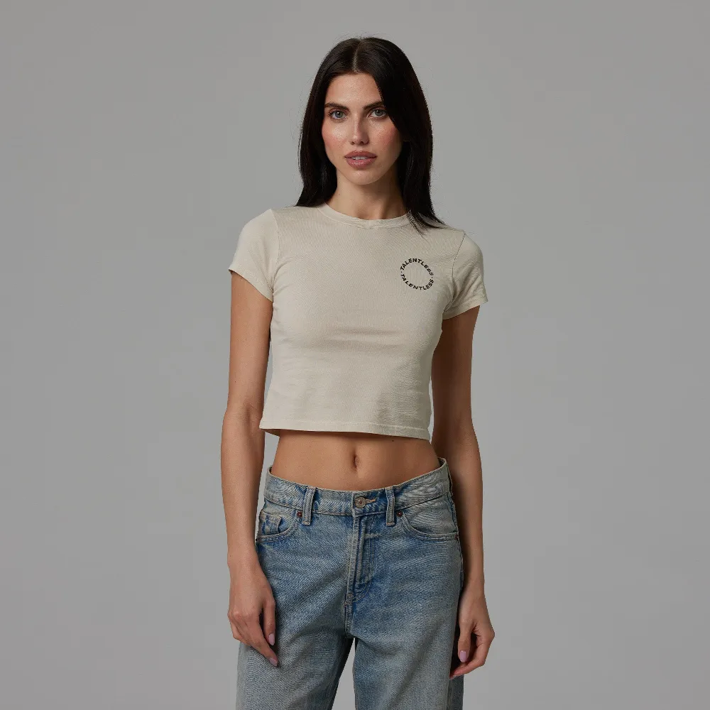 WOMENS CIRCLE LOGO BABY TEE - 2