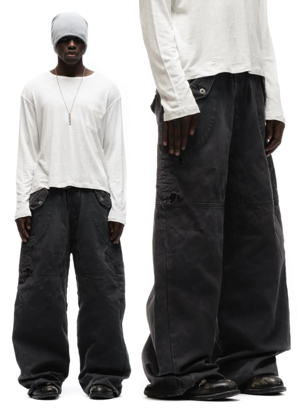 F8 REWORKED PANTS GREY