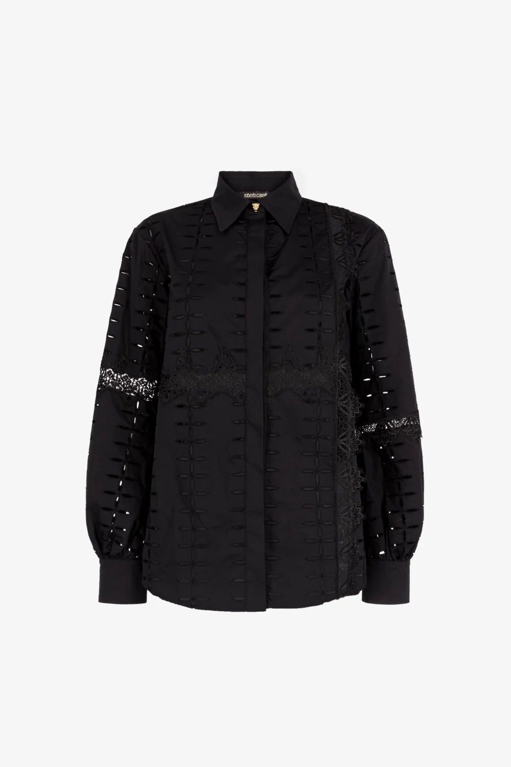 Cut.out embroidered shirt