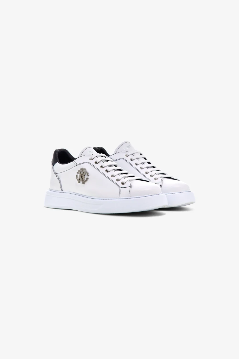Leather Sneakers with Logo