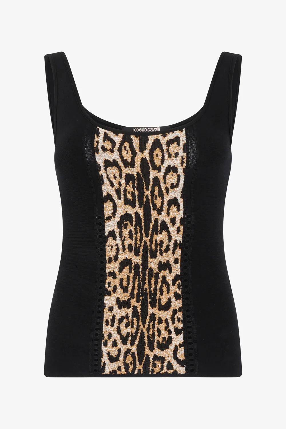 Stretch Top With Jaguar Skin Insert