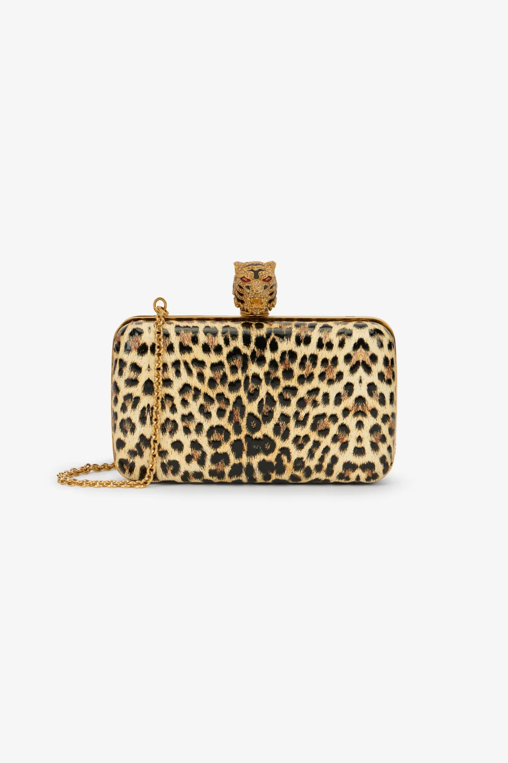 Leopard Print Roar Clutch Bag