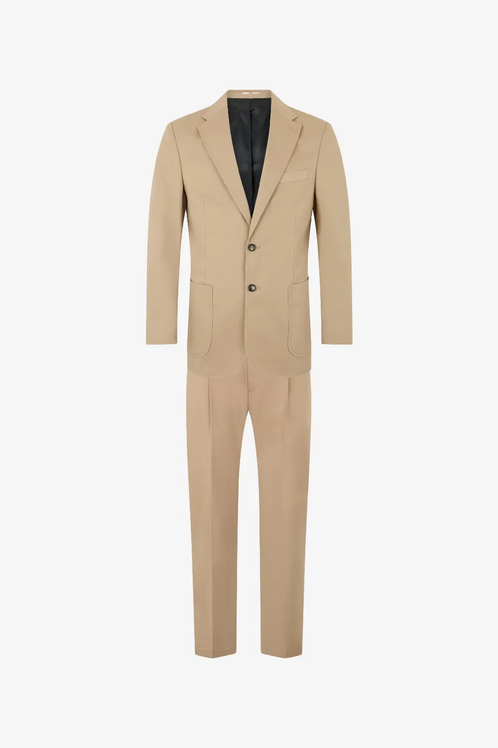 Beige Cotton Suit