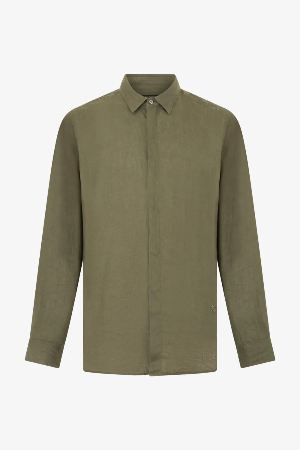 Military Green Linen Shirt