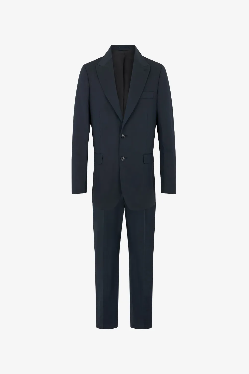 Blue Cotton and Linen Suit