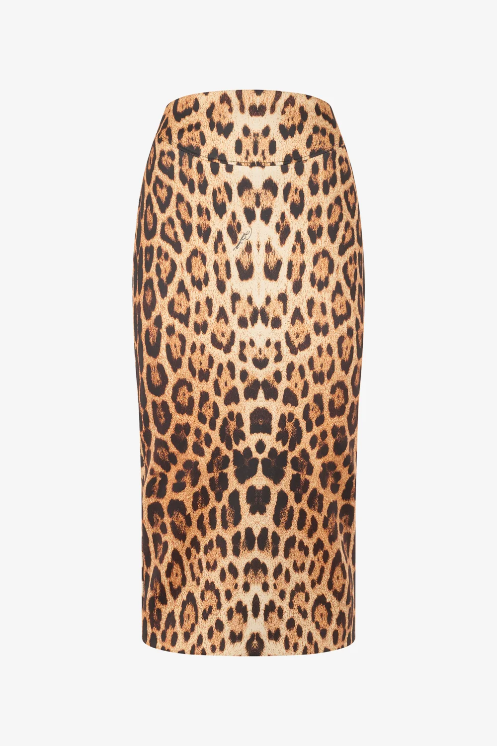 Pencil Skirt With Jaguar Skin Print