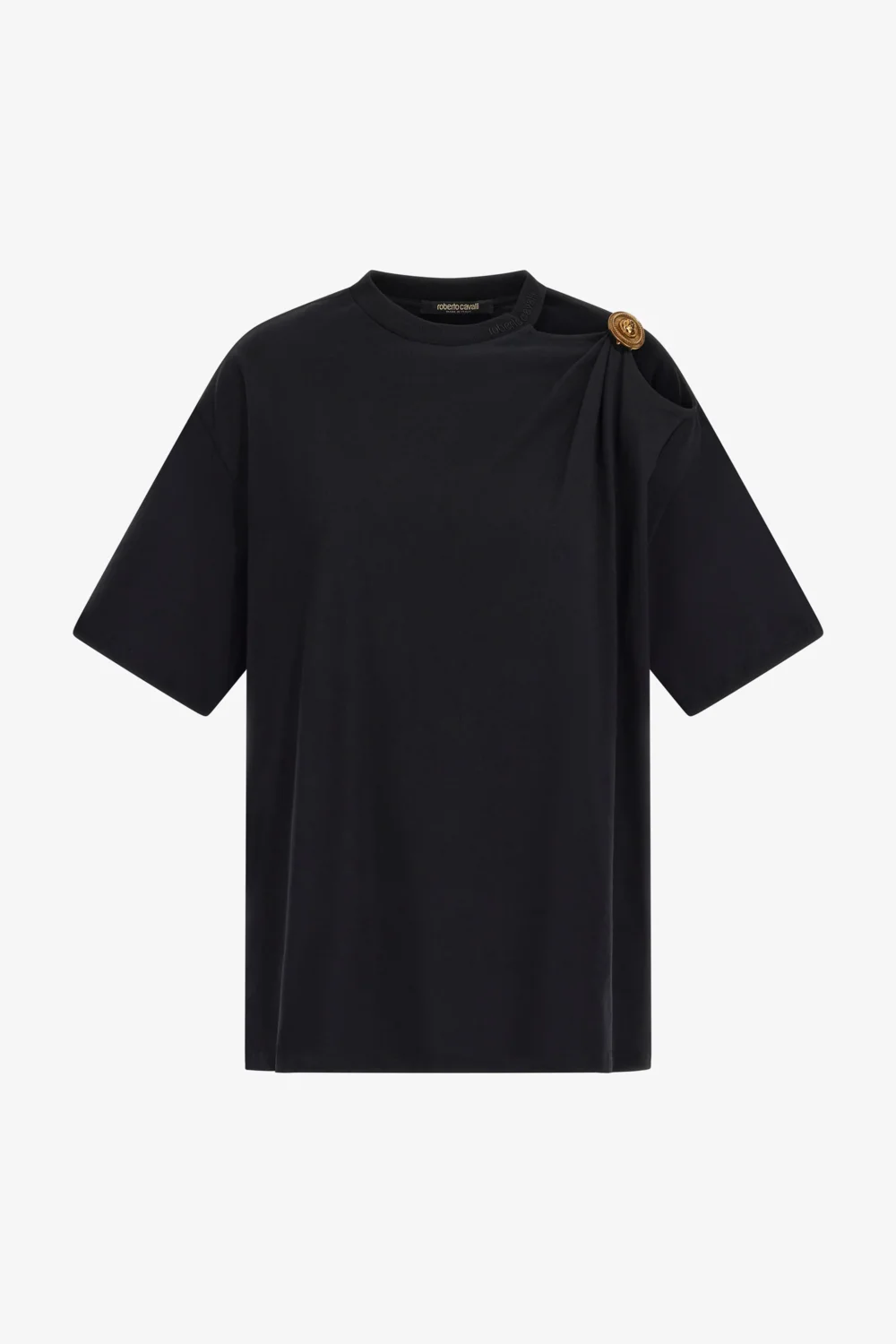 Black T-Shirt with Monogram RC Detail