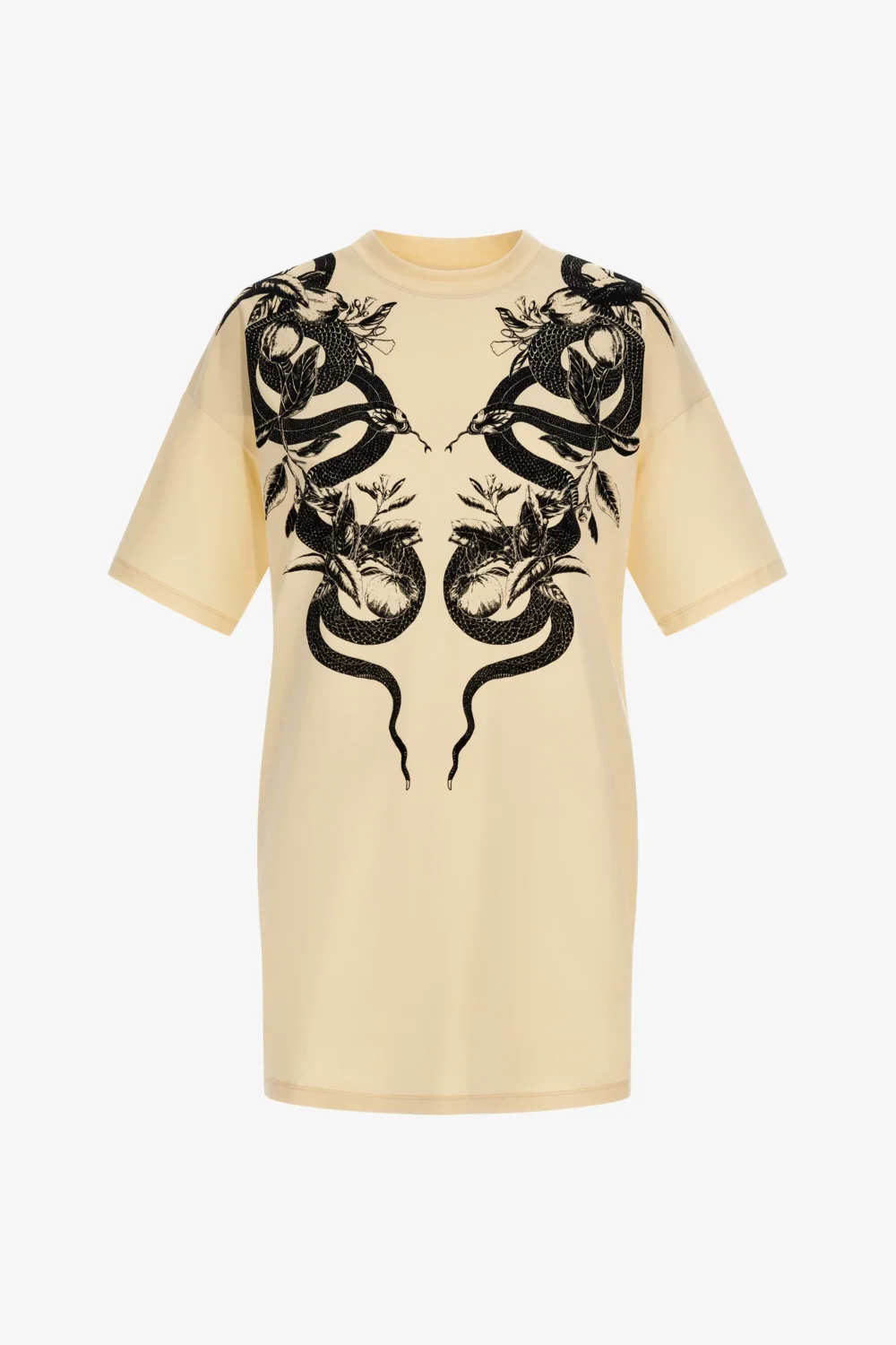 Snake print t-shirt dress