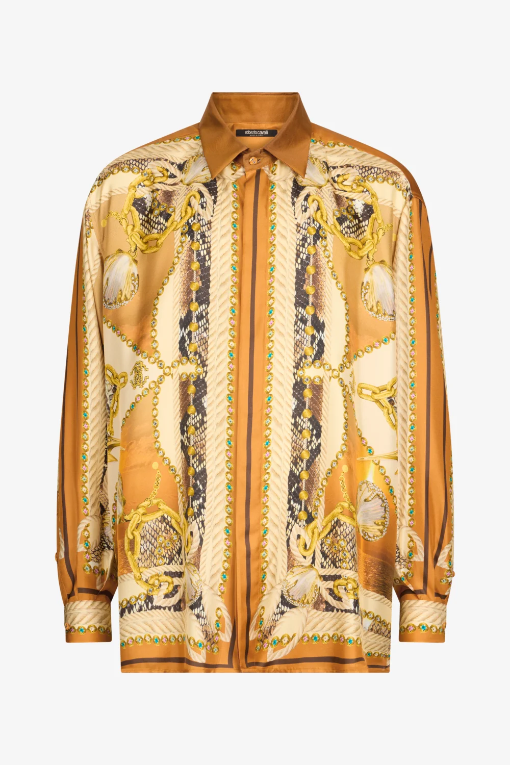 Sunset Print Silk Shirt