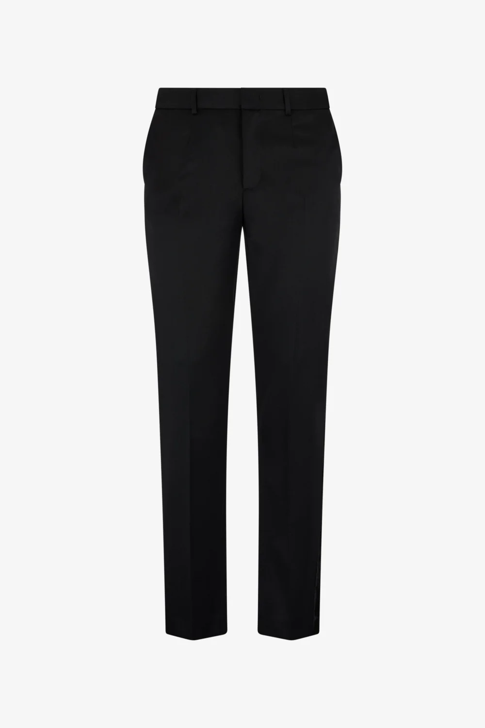 Straight-Leg Wool Trousers