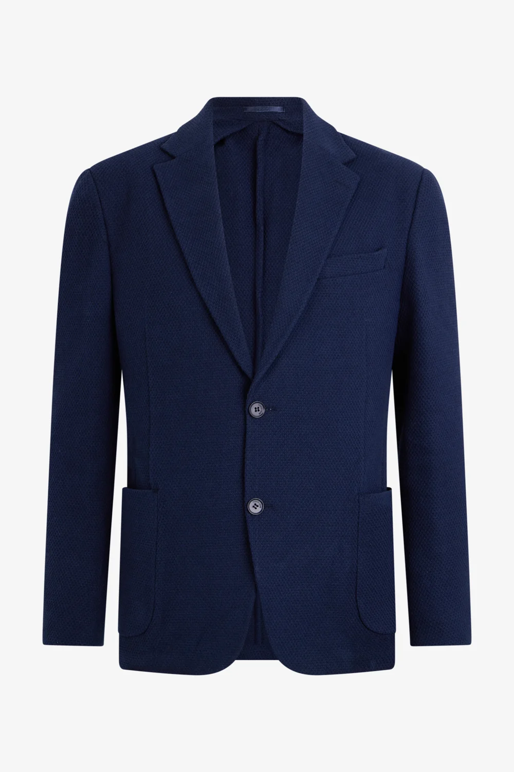 Unstructured Jacket in Navy Blue
