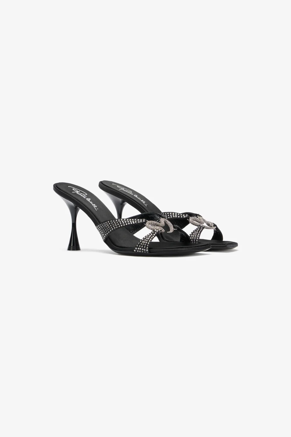 Sandals With Rhinestones And Bejeweled Snake