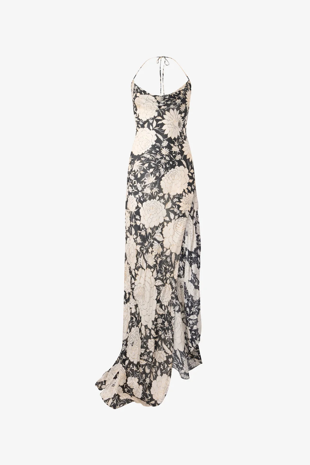 Long Slip Dress With Floral Print