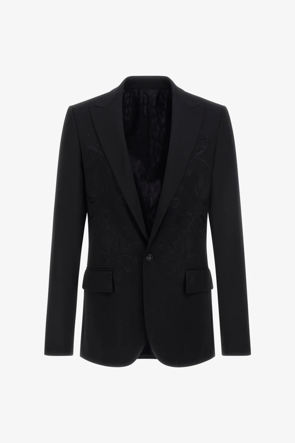 Black Jacket With Embroidery