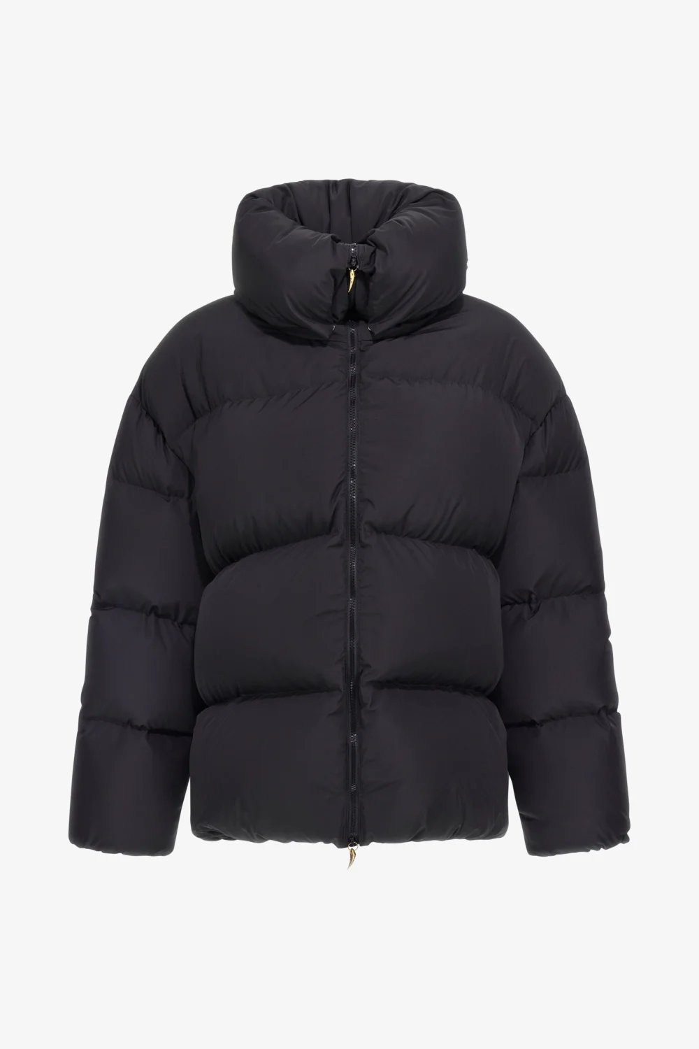 Black High Collar Down Jacket