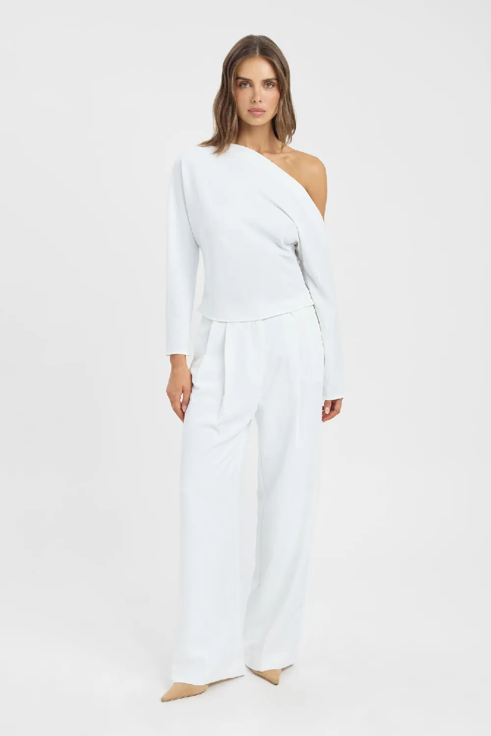 Opal Drape Long Sleeve Top