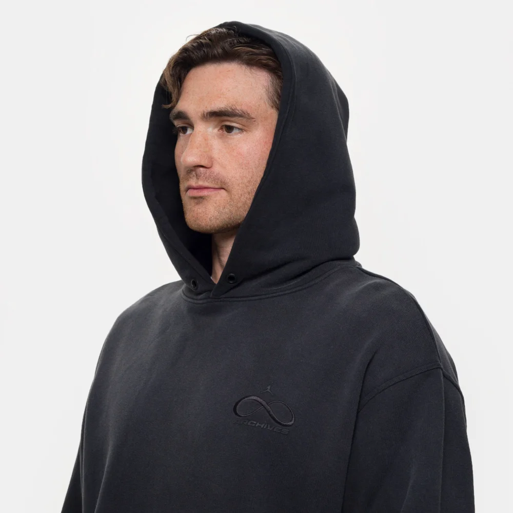 Infinite Archive Fleece Hoodie in Black - 4