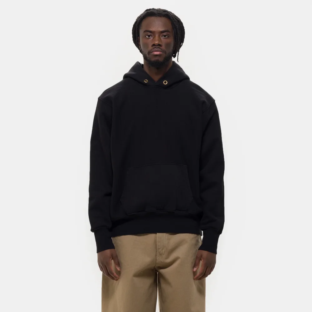 Heavyweight Hoodie in Jet Black