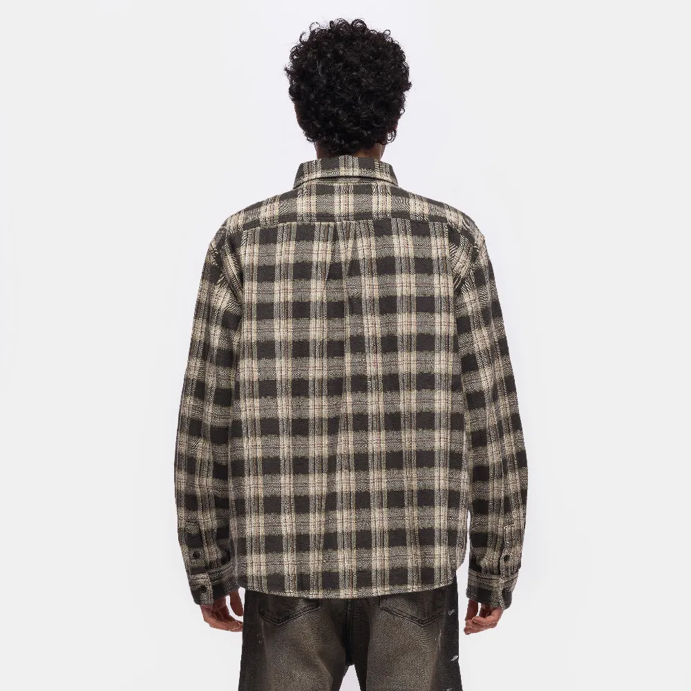 Eddie L/S Flannel in Black Plaid - 3