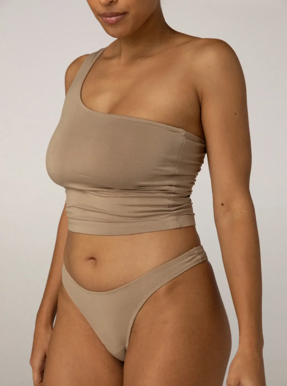 Aroha One Shoulder Top Toast - 3