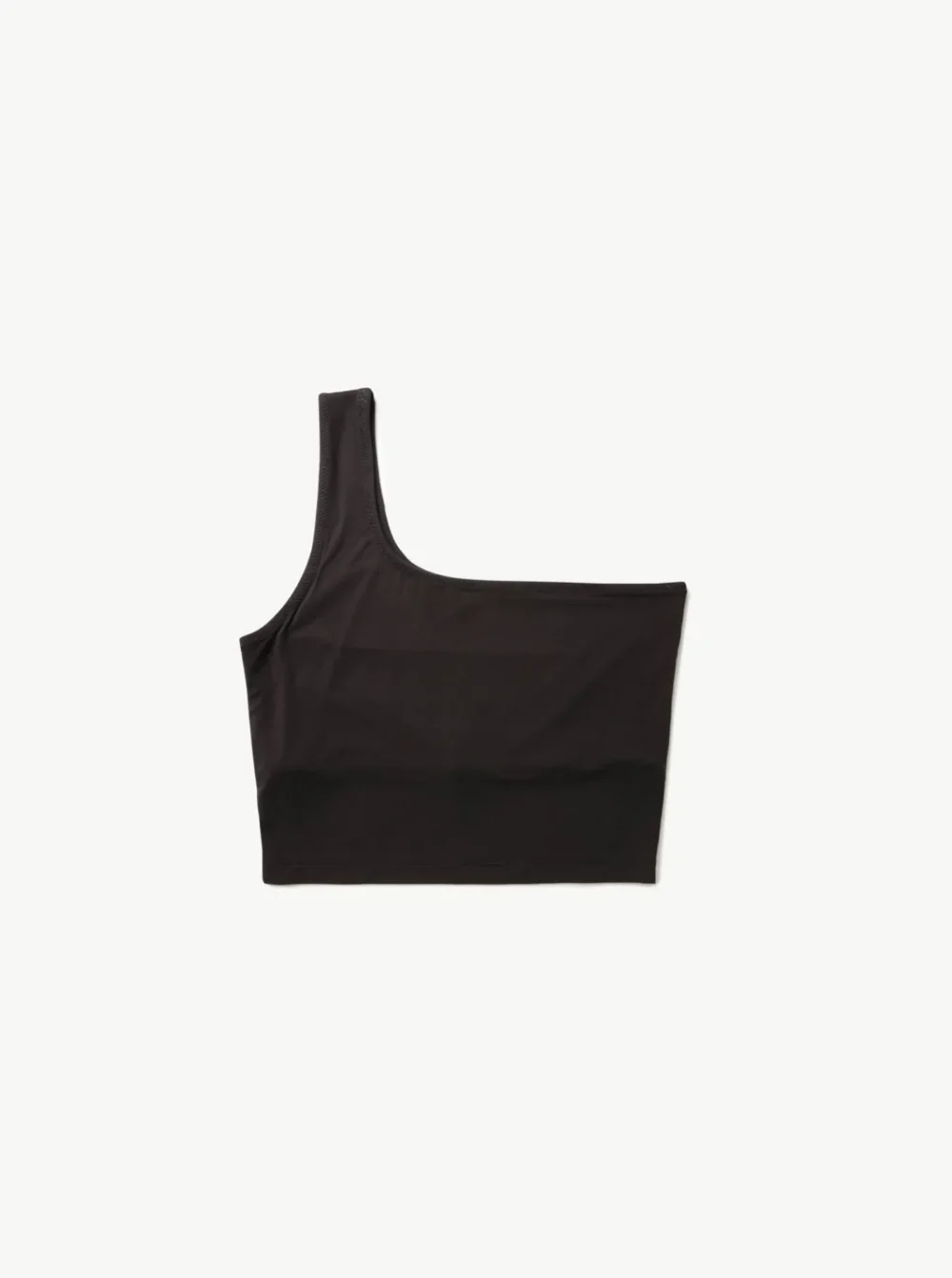 Aroha One Shoulder Top Charcoal