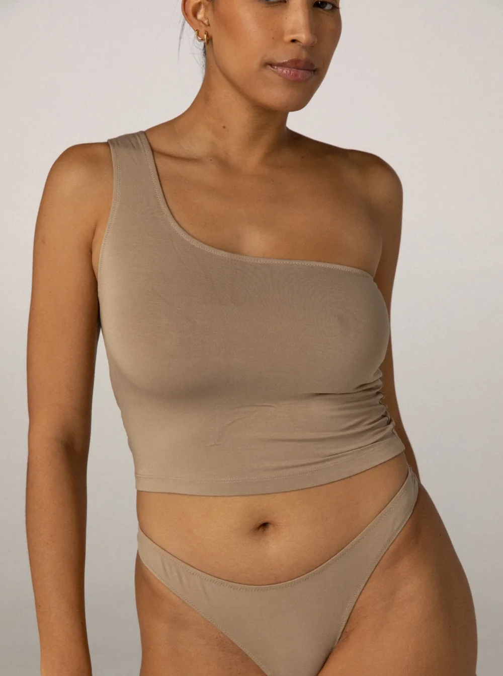 Aroha One Shoulder Top Toast - 2