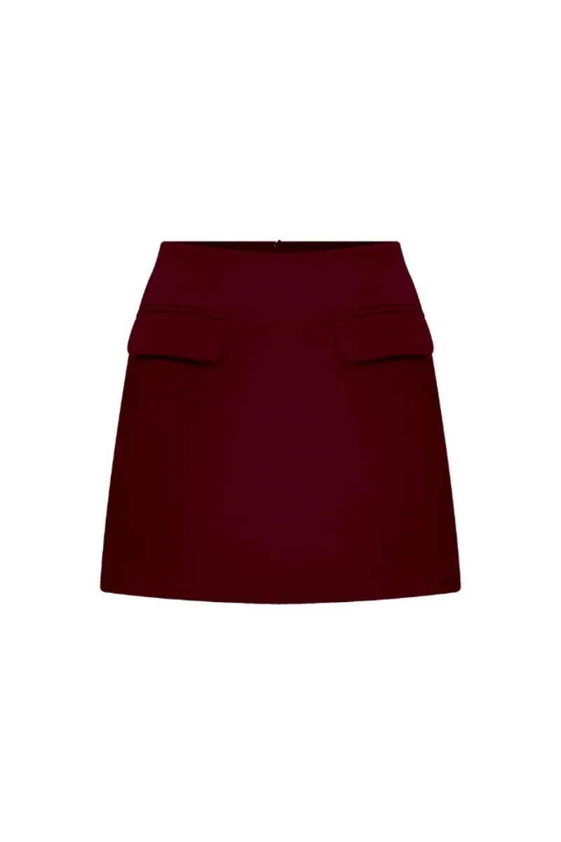 MARDE SKIRT IN BORDEAUX