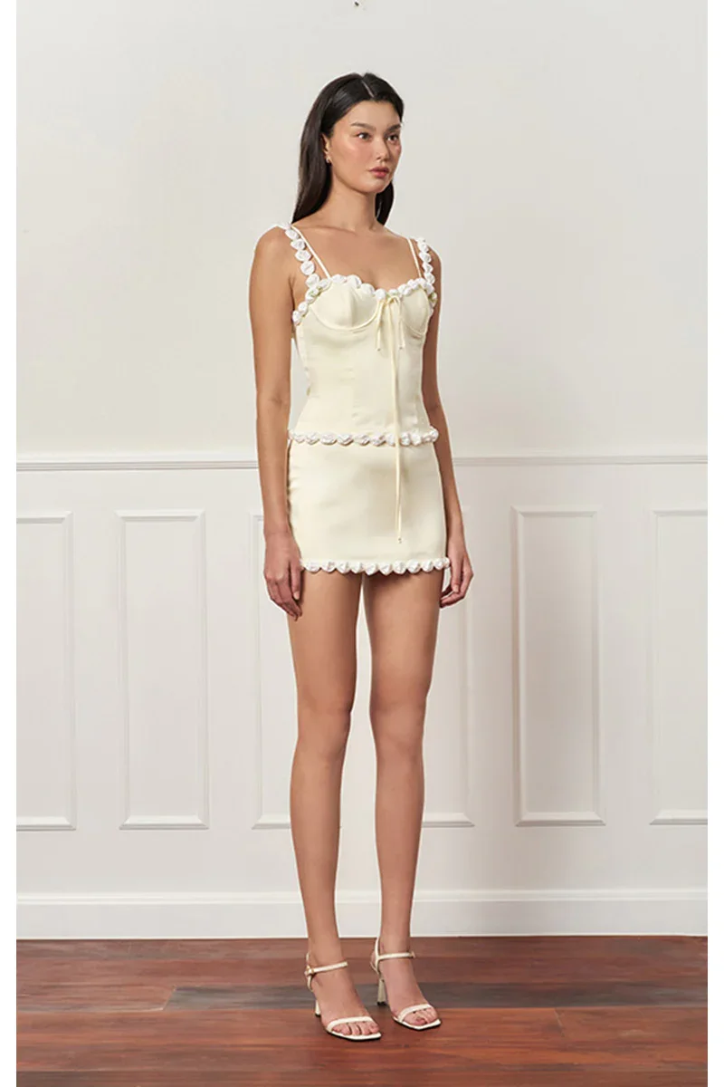 CAKE BUSTIER IN LIGHT YELLOW - 3