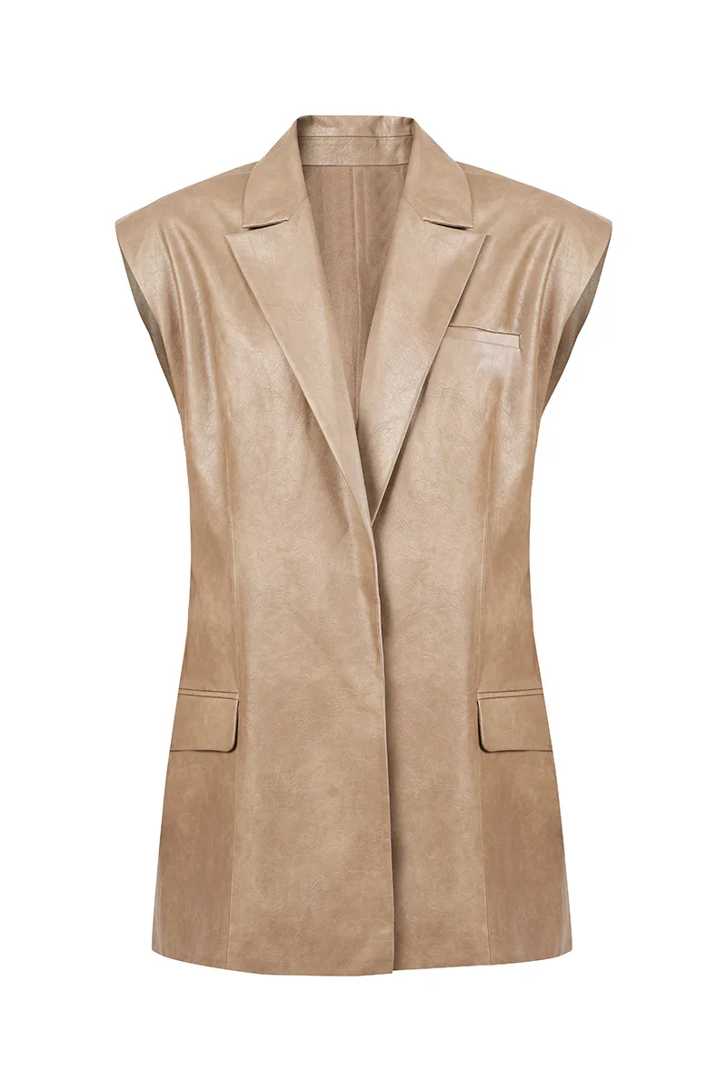ERIKA VEST IN TOBACCO