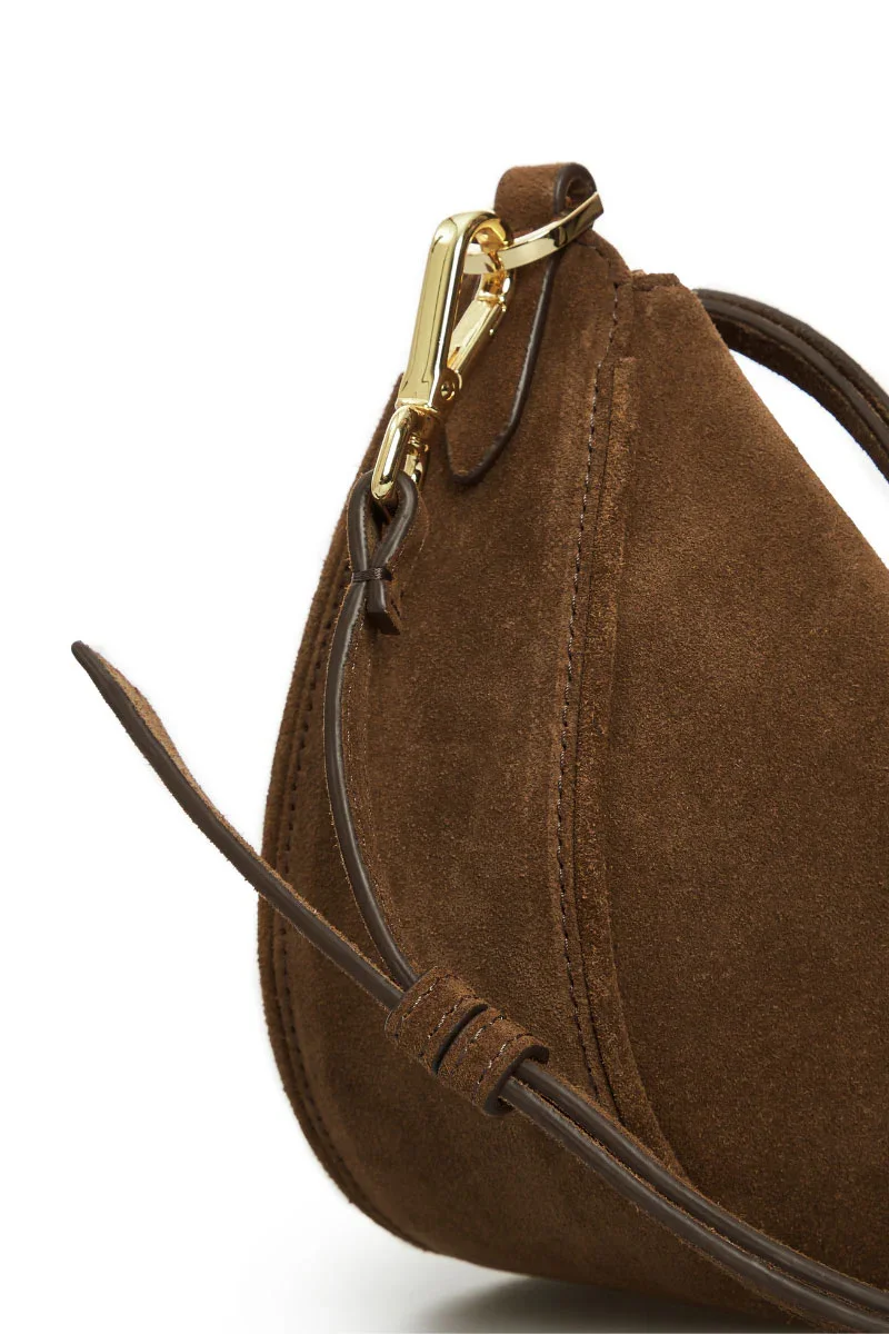 DENISE MINI BAG IN BROWN SUEDE - 5
