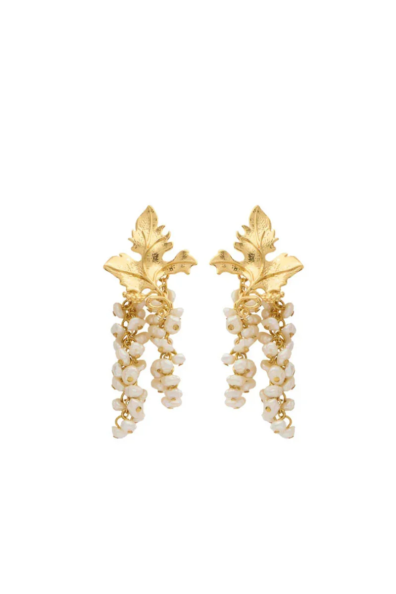MINI ADILE EARRINGS IN IVORY
