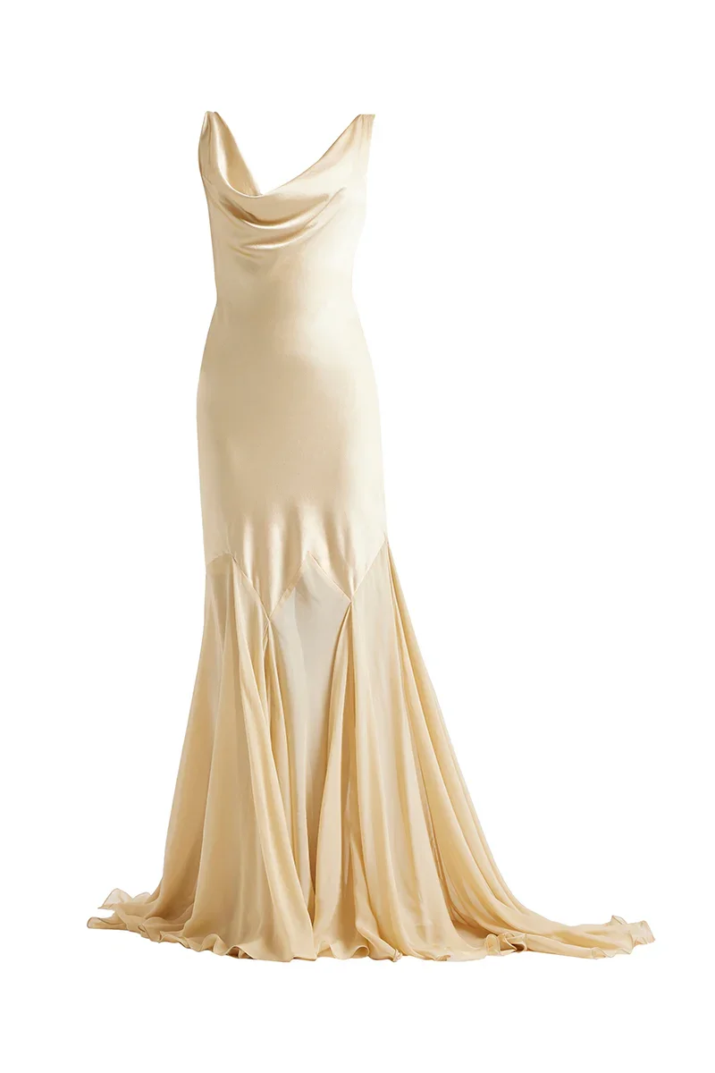 COLLEN DRESS IN GOLD