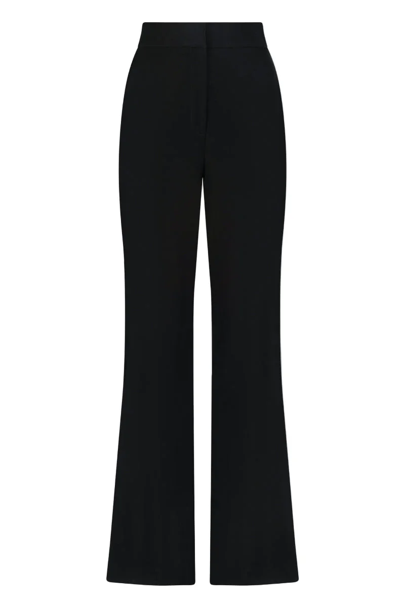 GRACEFUL WIDE-LEG TROUSERS IN BLACK
