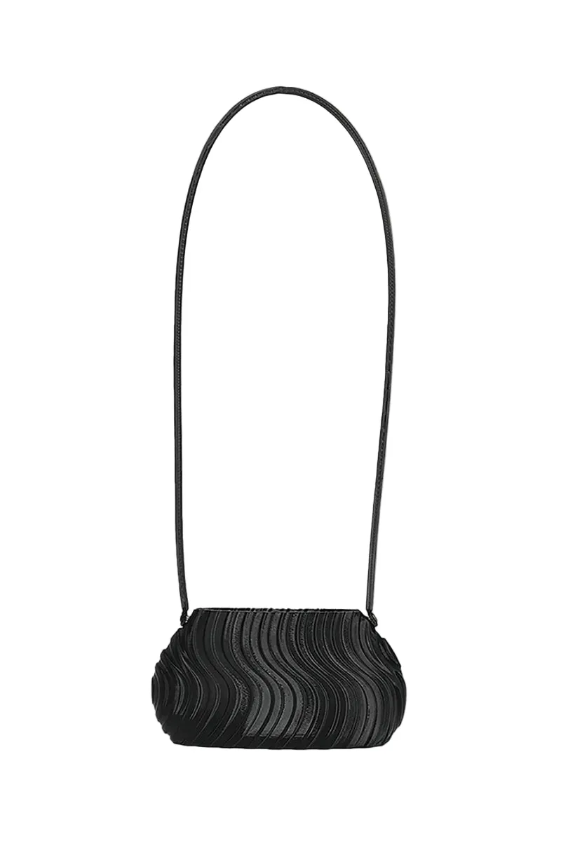 BLACK LONG SHOULDER BAG